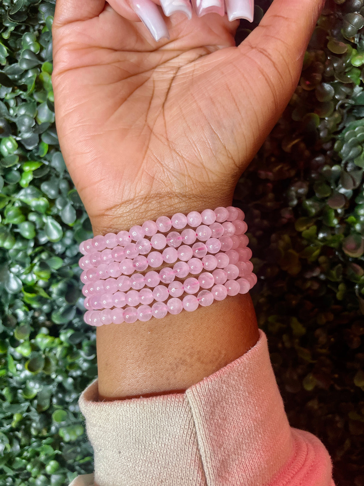 Rose Quartz Crystal Bracelet 💕